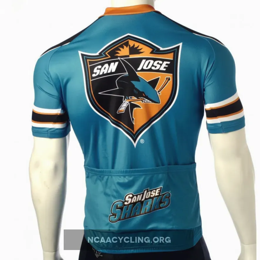 San Jose Sharks Official Cycling Jersey Teal/Black Bib Shorts Arm Warmers Set NHL Collection San Jose Sharks Official Cycling Jersey Teal/Black Bib Shorts Arm Warmers Set NHL Collection