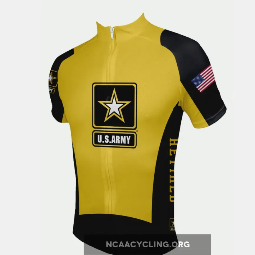 US Army Retired Cycling Jersey Yellow/Black