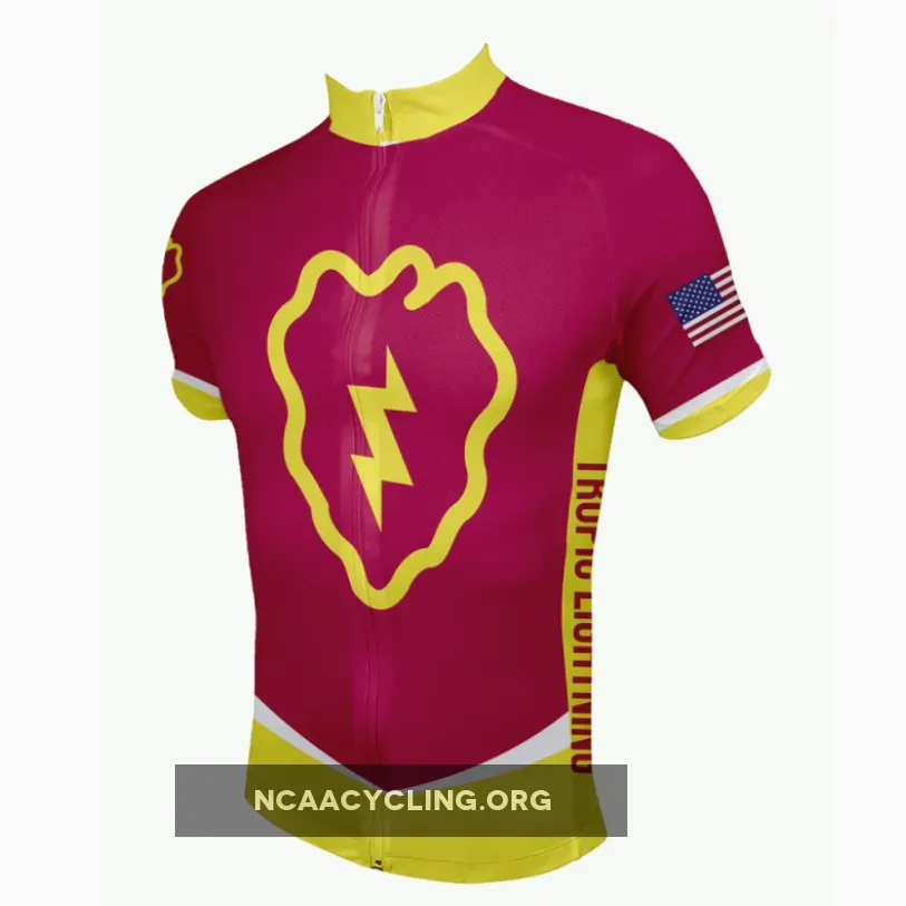 US Army Unit 25th Infantry  Snow Cycling Jersey Short Sleeve Breathable Cycling Jacket.