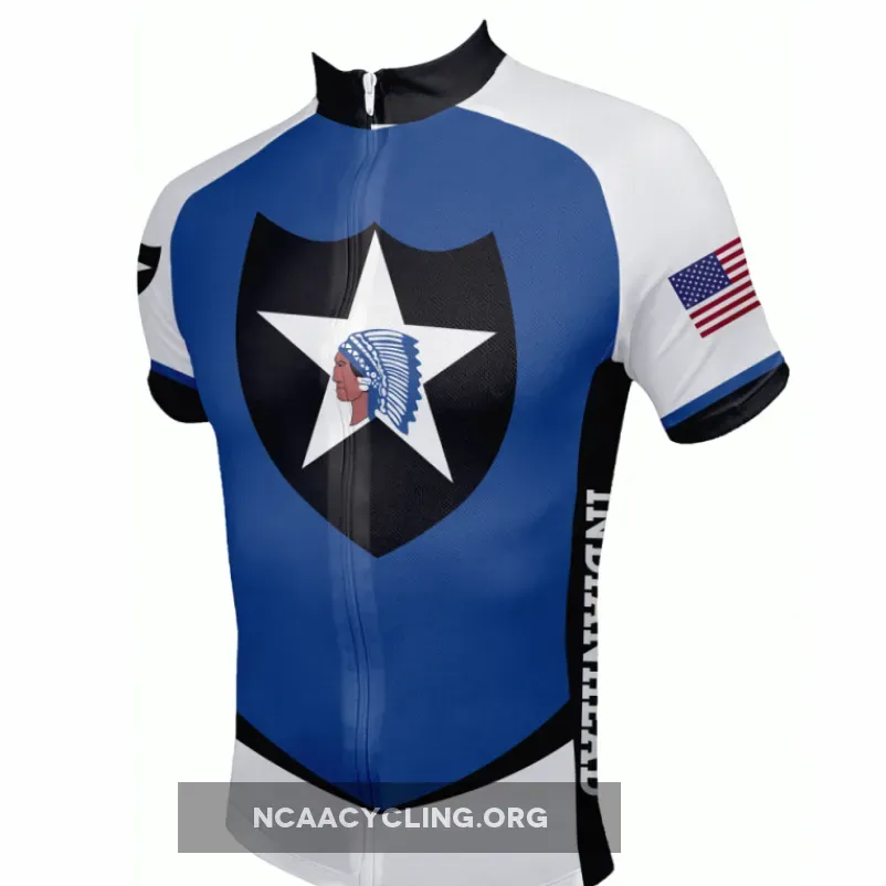 US Army Unit 2nd Infantry Cycling Jersey Blue White Black