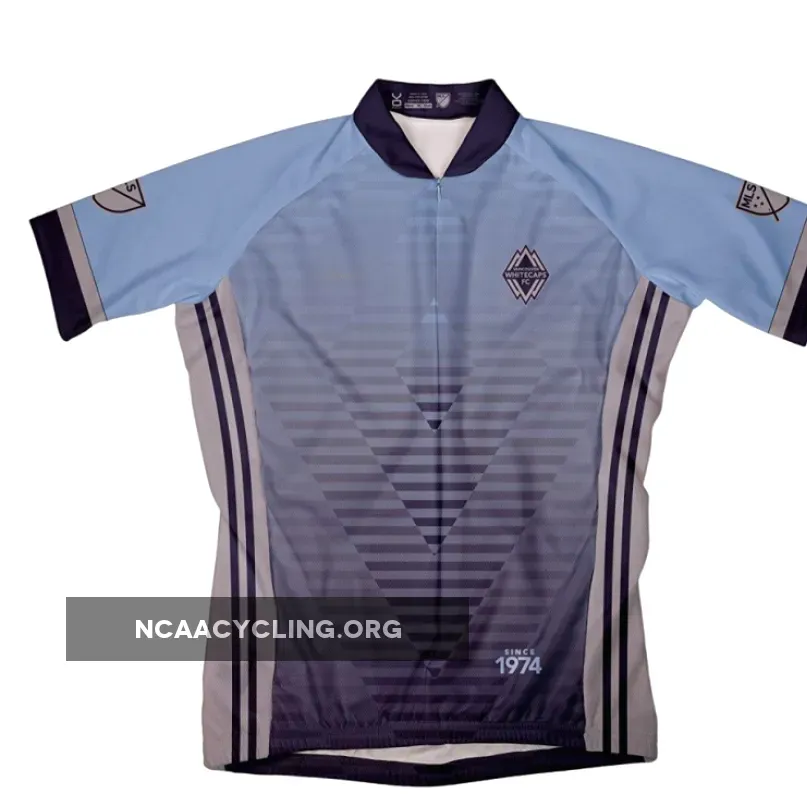 Vancouver Whitecaps FC Cycling Jersey Blue/Grey/Black Official Team MLS Cycling Jersey